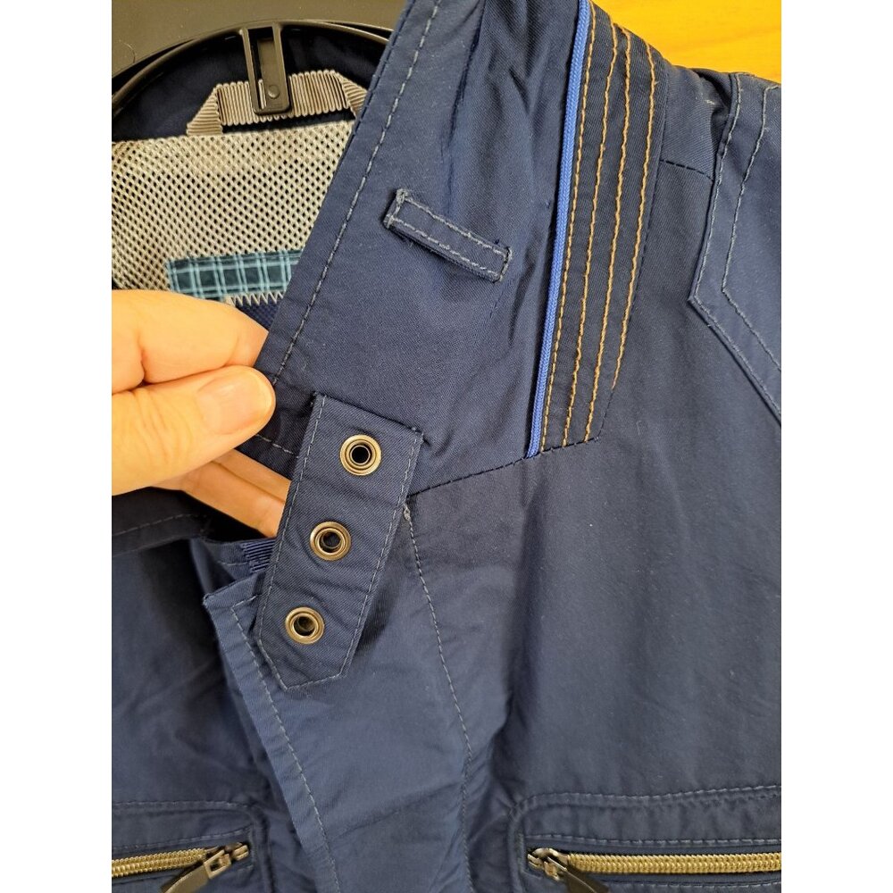 Tommy Bahama Rain Jacket Men's Navy Lightweight Raincoat Snap Zipper Large - Picture 3 of 11